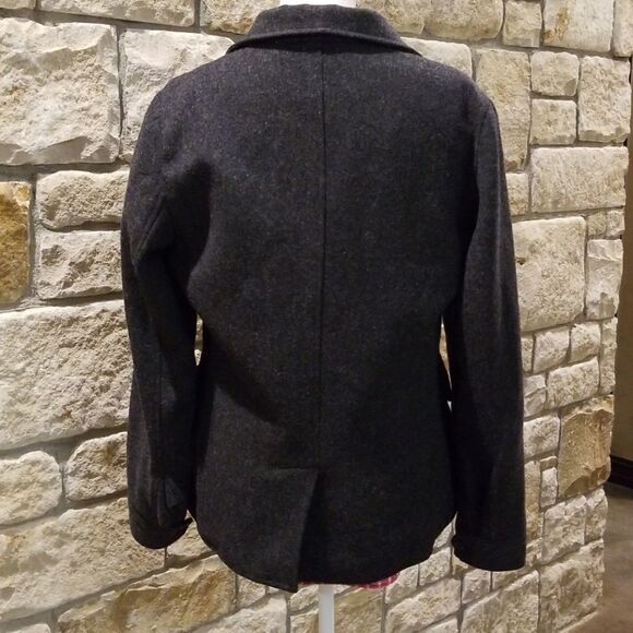 Abercrombie & Fitch Co. Womens size Medium Pea Coat Gray Y2K - Picture 4 of 7